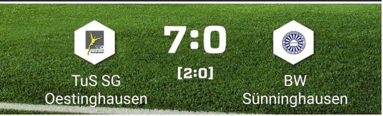 Erste Mannschaft gewinnt hoch gegen BW Sünninghausen