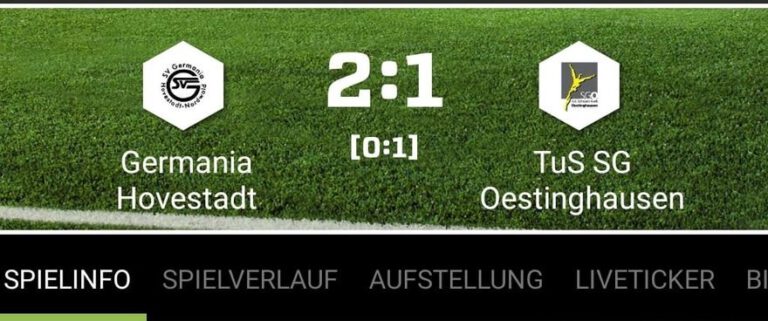 Pokaulaus für die Erste Mannschaft