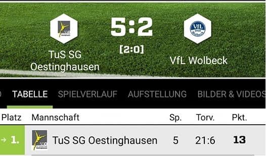 You are currently viewing Erste gewinnt Heimspiel gegen VFL Wolbeck